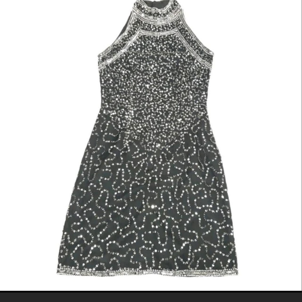 LAURENCE KAZAR sequin mini dress
